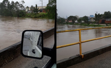 Cheia no Rio Sangão