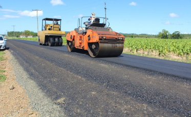 Obras na Rodovia Demétrio José da Rocha avançam em Maracajá