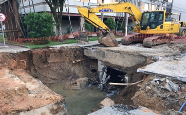 Tráfego permanecerá em meia pista na João Cechinel