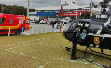 Adolescente é hospitalizada em estado grave após ser atropelada em Garopaba