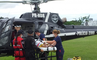 Mais uma vida salva pela Serviço Aero Médico