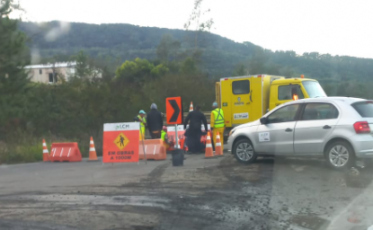 Trecho da SC-446 entre Lauro Müller e Treviso está interditado