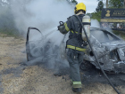 Incêndio deixa veículo destruído em Timbé do Sul