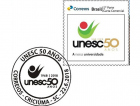 Unesc e Correios lançam o selo e carimbo personalizado dos 50 anos da Universidade