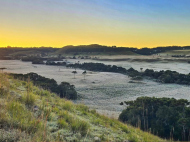 Frio abaixo de zero transforma a paisagem na Serra Catarinense | Foto: Mycchel Legnaghi/São Joaquim Online