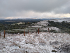 Serra Catarinense registra neve durante a madrugada (FOTOS E VÍDEO)