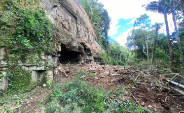 Prefeito de Orleans sobrevoa áreas castigadas pelas chuvas (Vídeos e fotos)