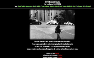 Site da Prefeitura é hackeado