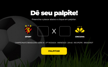 Sport x Criciúma: participe do Bolão do Bistek