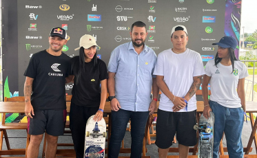 “A pista tem um nível muito bom para a nossa técnica”, diz o skatista João Lucas Alves