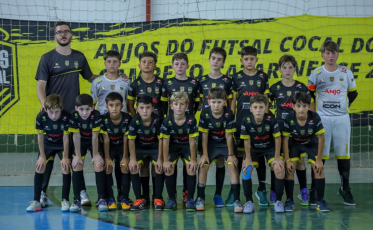 Anjo Futsal sub-11 termina primeiro turno na liderança do quadrangular em competição estadual