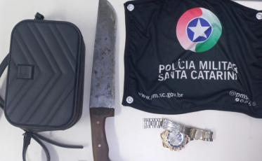 Criciúma: tentativa de roubo com faca termina em prisão