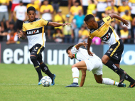 Criciúma 2x0 Sampaio Corrêa na última rodada do ano passado na Série B / Foto: Guilherme Hahn / A Tribuna / Arquivo