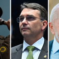 Renan, Flávio e Lula em Santa Catarina
