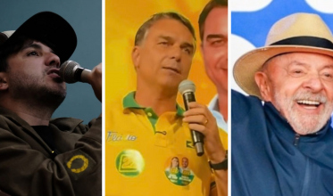 Renan, Flávio e Lula em Santa Catarina