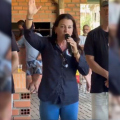 (VIDEO) Prefeita do MDB do Sul declara apoio para o governador Jorginho