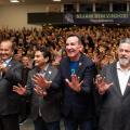 Prefeito de Laguna assina filiação no Republicanos em ato estadual