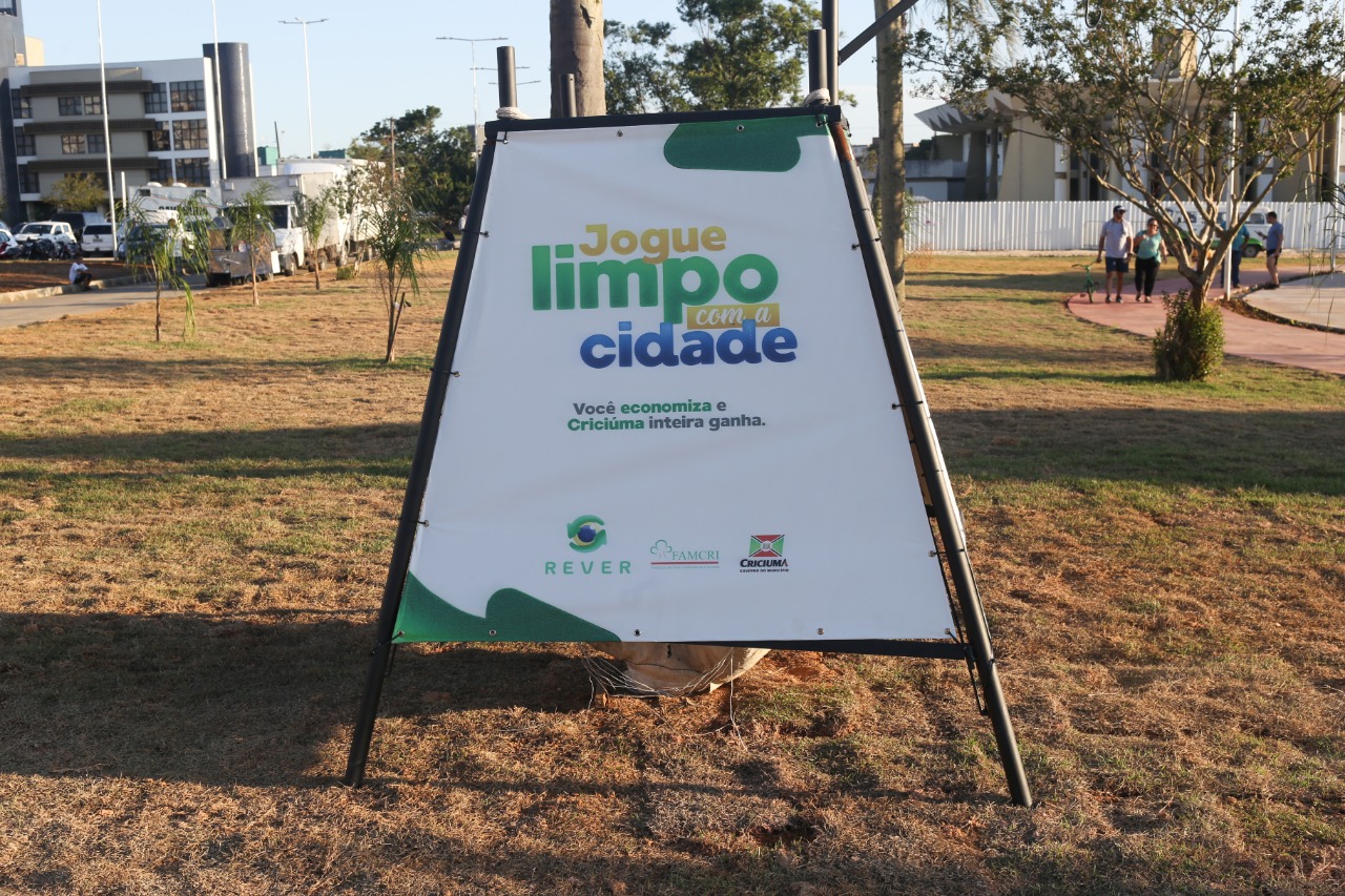 Criciúma lança Projeto Jogue Limpo com a Cidade - Cotidiano - 4oito